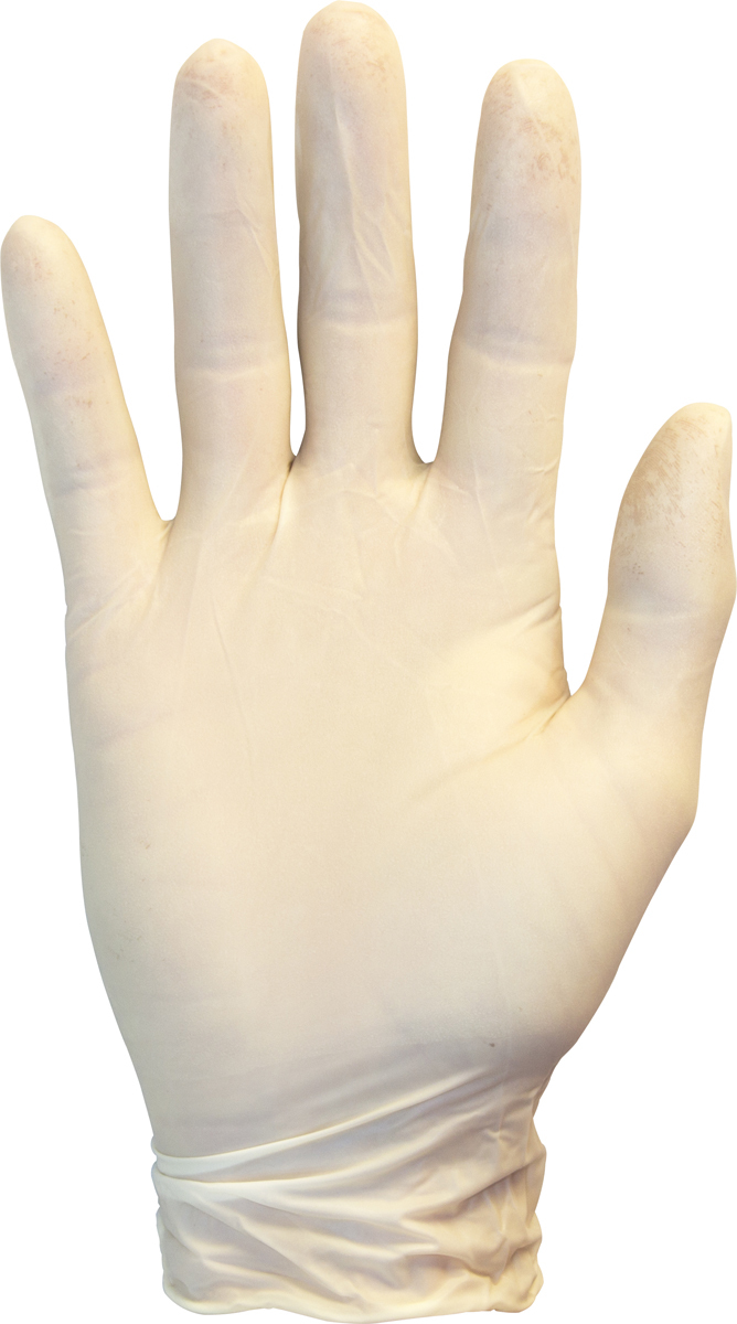 Safety Zone® Medium Natural 8 mil Latex Powder-Free Disposable Gloves (100 Gloves Per Box) (Availability restrictions apply.)