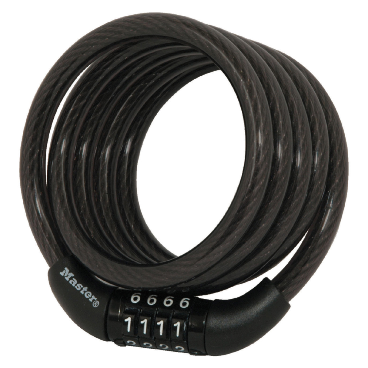 Master Lock® Black Braided Steel Combination Cable Lock