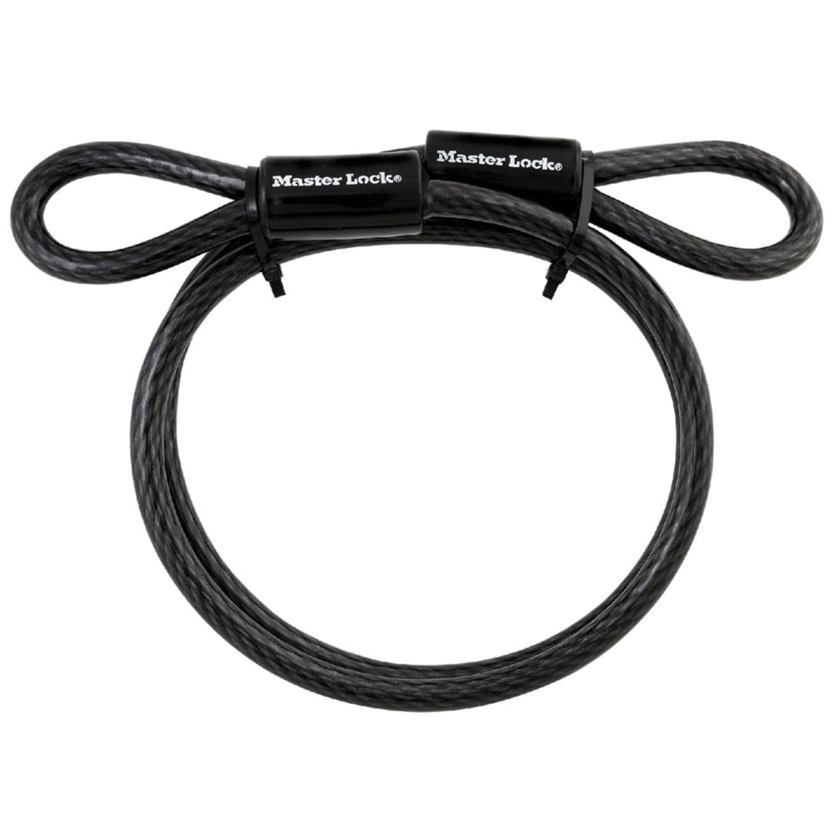 Master Lock Black Braided Steel Looped End Cable Lock M1985DPF for sale online at autumn supply