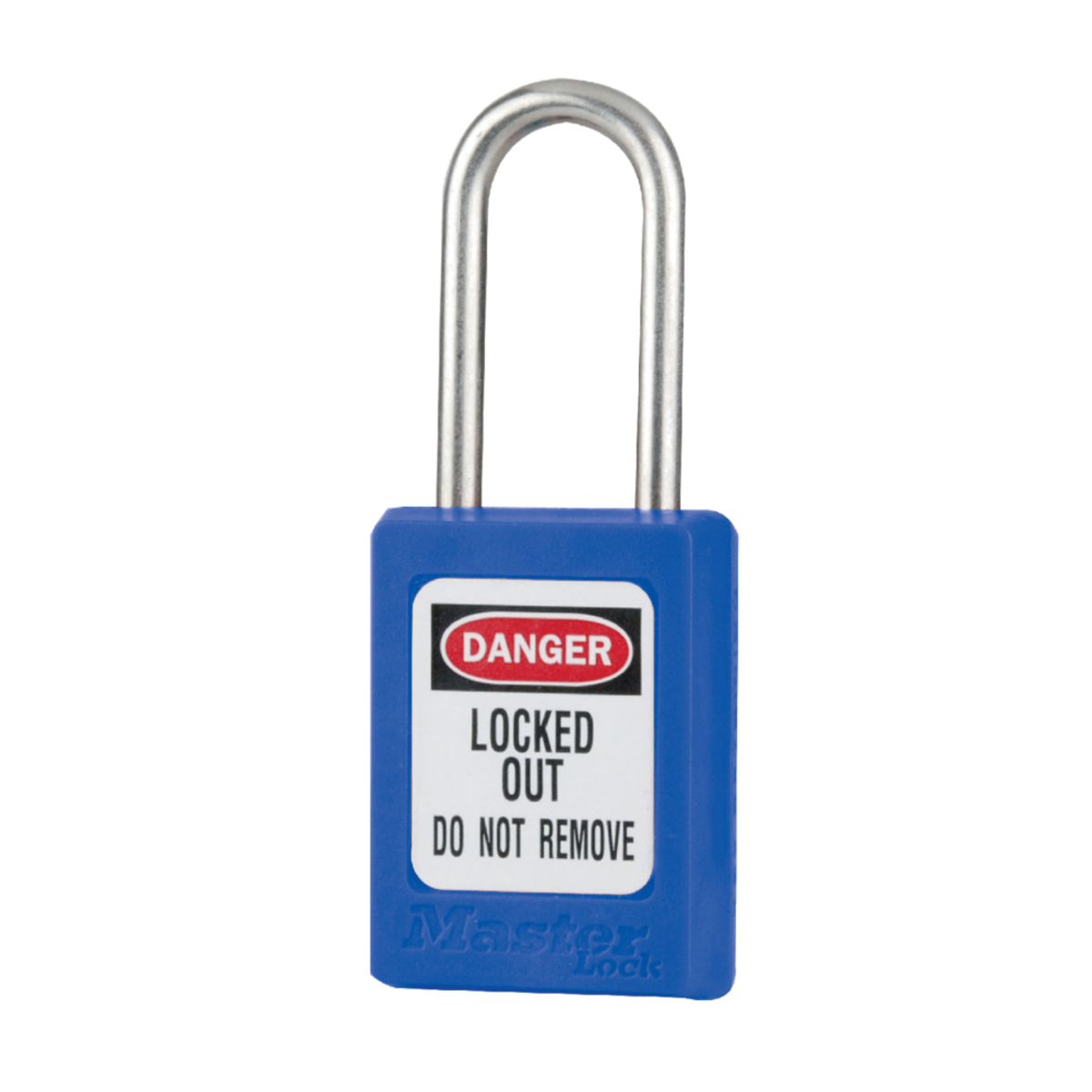 Master Lock® Blue Thermoplastic Zenex™ 6 Pin Tumbler Padlock Stainless Steel Shackle
