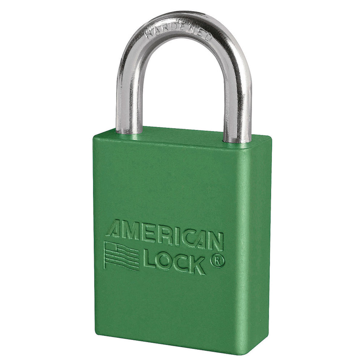 American Lock® Green Anodized Aluminum 6 Pin Tumbler Padlock Boron Alloy Shackle