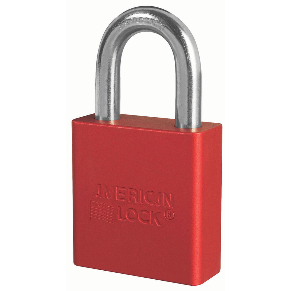 American Lock® Red Anodized Aluminum High Security Padlock Boron Alloy Shackle