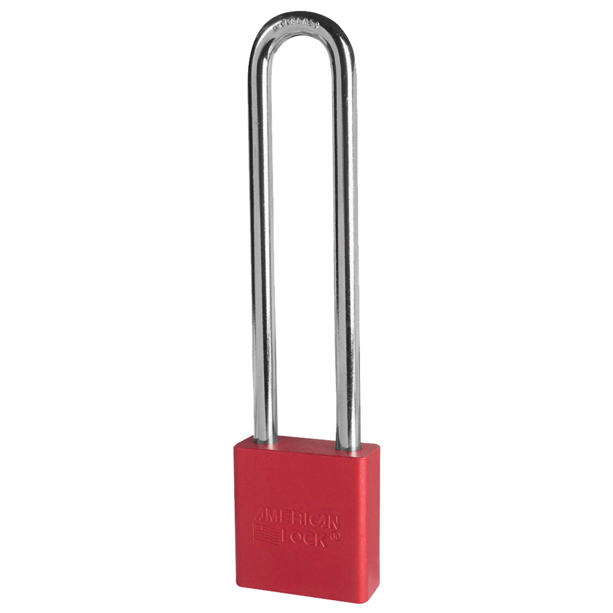 American Lock® Red Anodized Aluminum High Security Padlock Boron Alloy Shackle