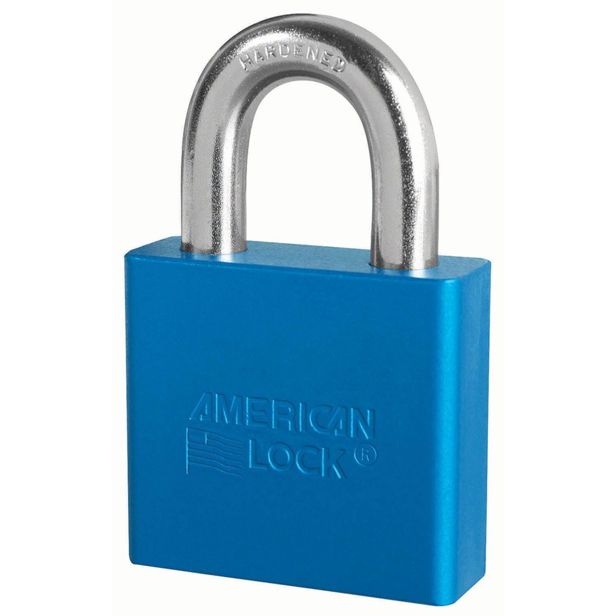 American Lock® Blue Anodized Aluminum High Security Padlock Boron Alloy Shackle