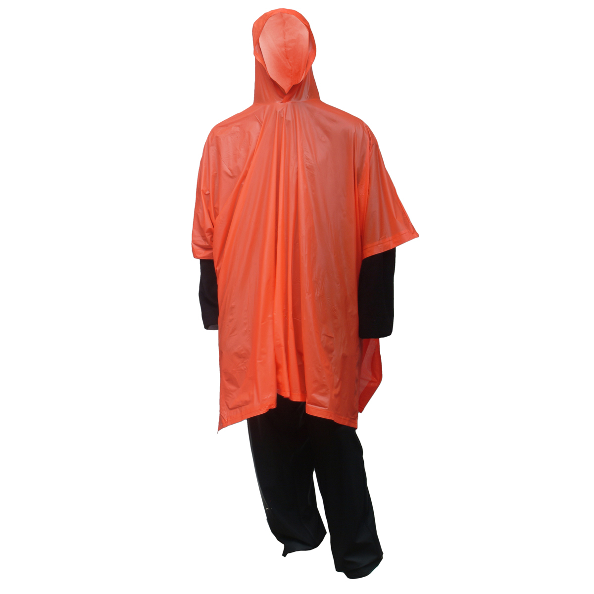Tingley One Size Fits All Orange .10 mm PVC Waterproof Rain Poncho With Side Snap