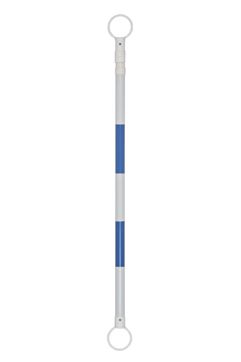 JBC™ 3 1/2' - 6' Blue And White ABS Plastic Cone Bar