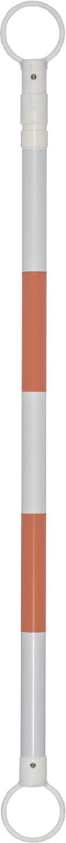 JBC™ 3 1/2' - 6' Orange And White ABS Plastic Cone Bar