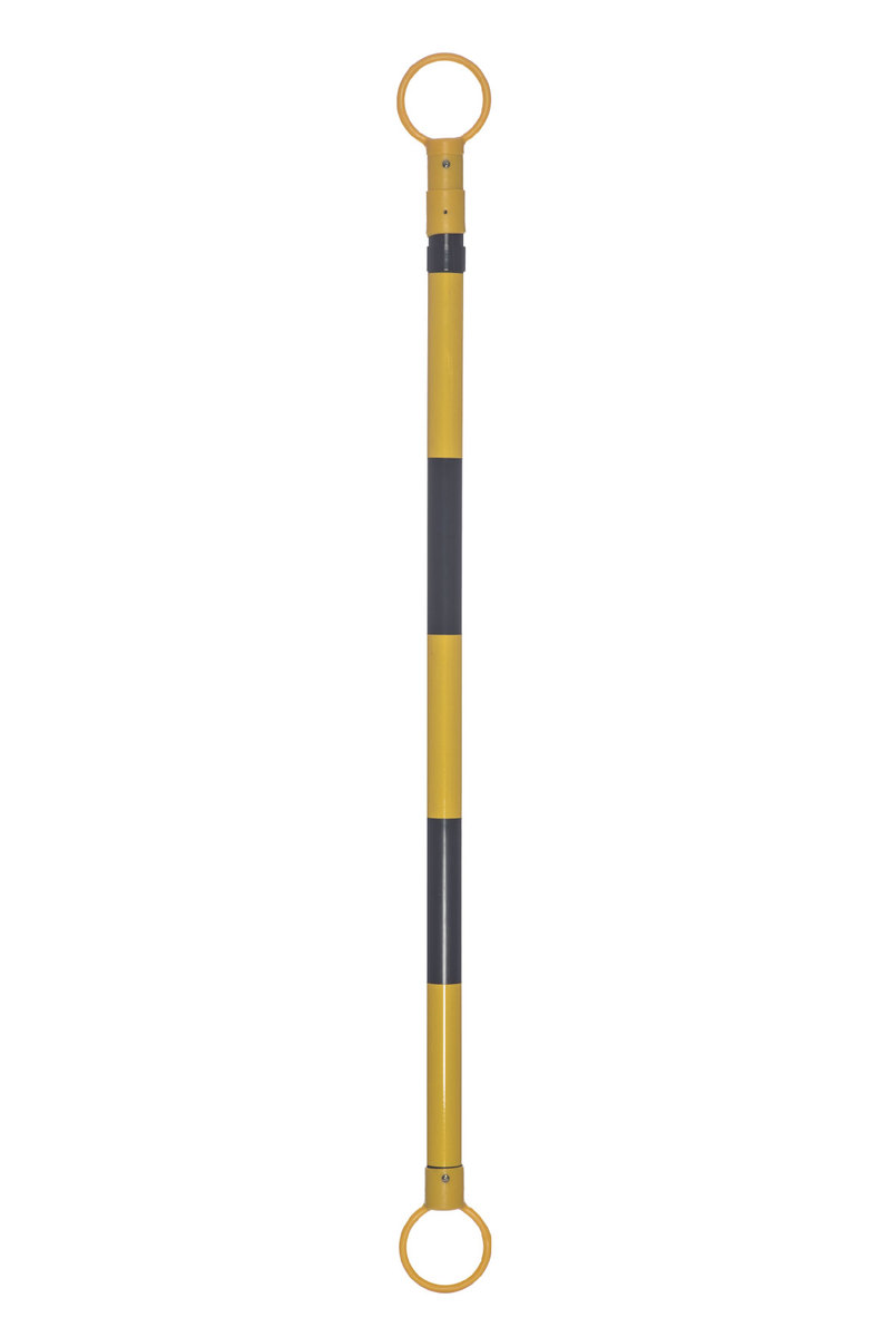 JBC™ 3 1/2' - 6' Black And Yellow ABS Plastic Cone Bar