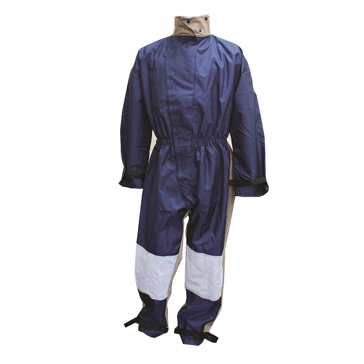 Chicago Protective Apparel Size 3X Navy Blue 500 Denier Cordura Nylon Coveralls With Zipper Front Velcro Tab Closure Chicago Protective Apparel Size 3X Navy Blue 500 Denier Cordura Nylon Coveralls With Zipper Front Velcro Tab Closure