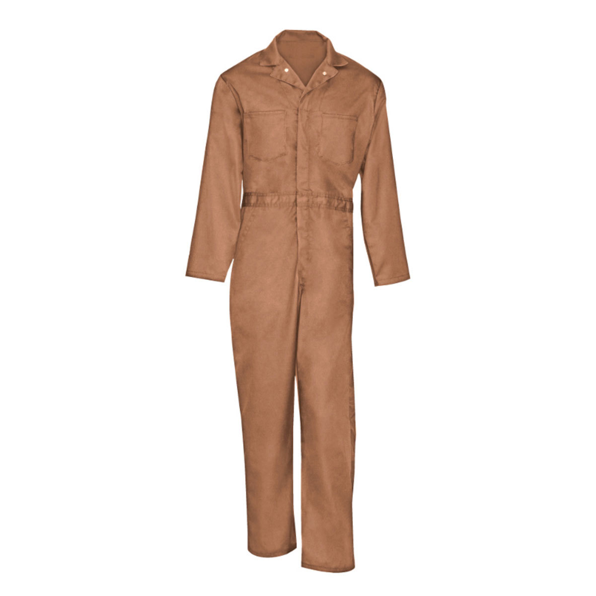 Chicago Protective Apparel Medium Suntan 8.5 Ounce Cotton Coveralls With Button Front Closure