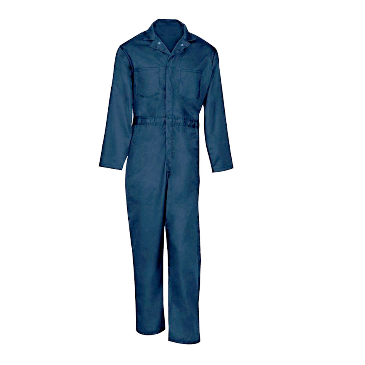 Chicago Protective Apparel Medium Navy Blue 8.5 Ounce Cotton Coveralls With Button Front Closure Chicago Protective Apparel Medium Navy Blue 8.5 Ounce Cotton Coveralls With Button Front Closure