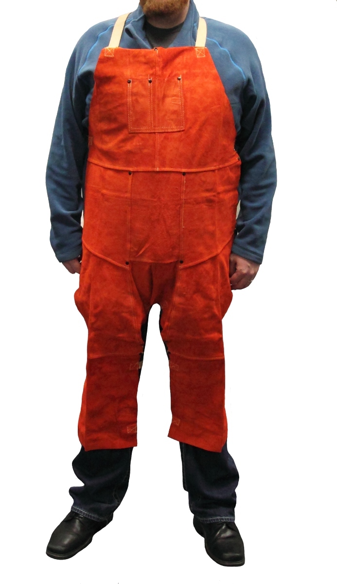 Stanco Safety Products™ 24” X 48” Russet Side Split Cowhide Leather Split Leg Apron