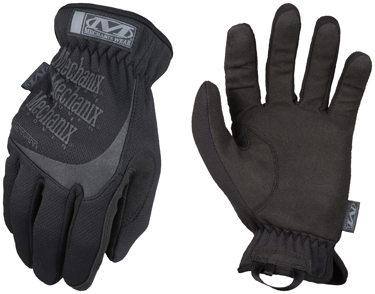 Mechanix Wear® Size 10 Black TAA Compliant FastFit® Synthetic Leather And TrekDry® Full Finger Mechanics Gloves With Elastic Cuf
