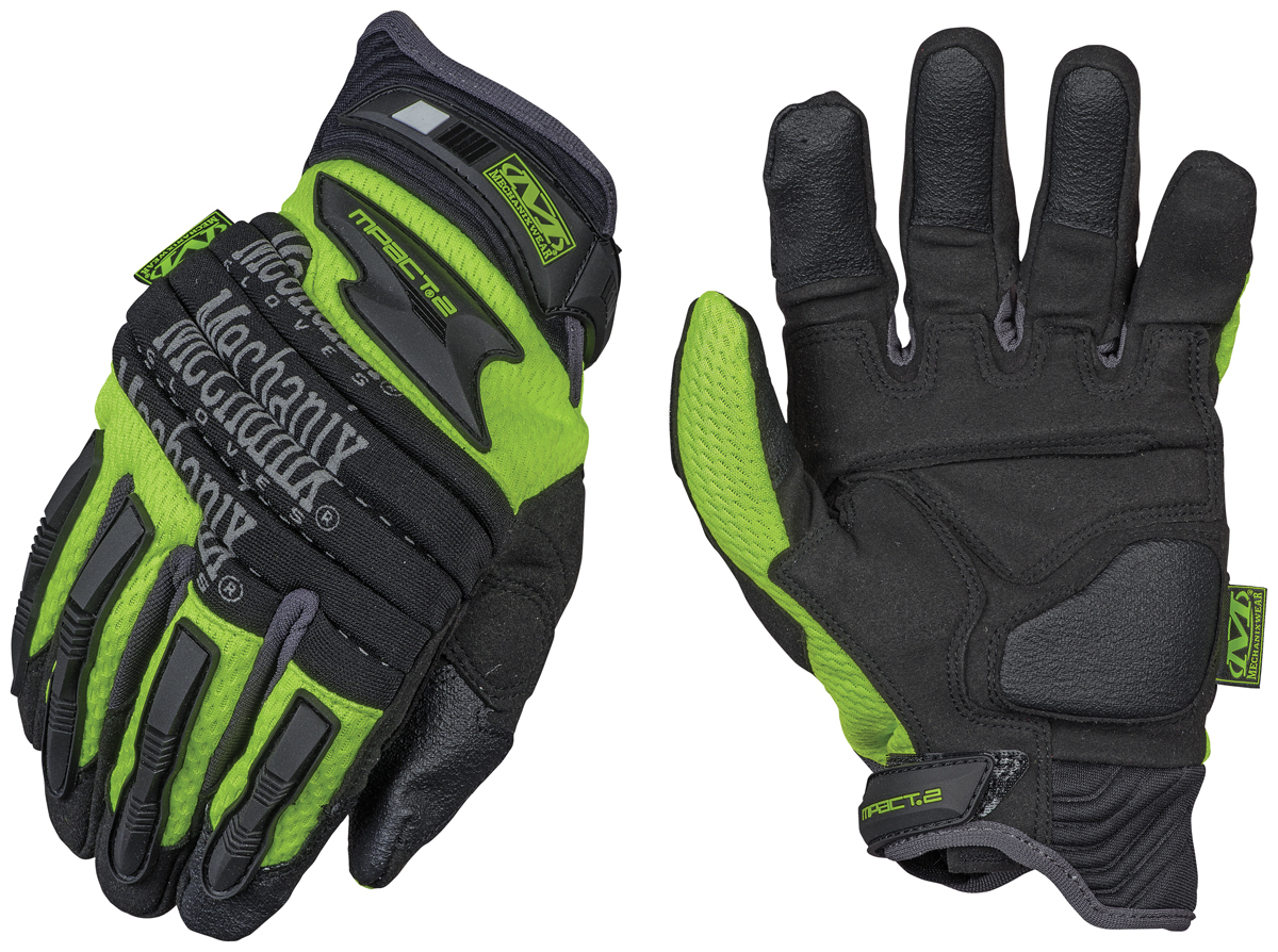 Mechanix Wear® Size 10 Hi-Viz Yellow M-Pact® 2 Armortex®/TrekDry® Full Finger Anti-Vibration Gloves With Extended Neoprene Cuff