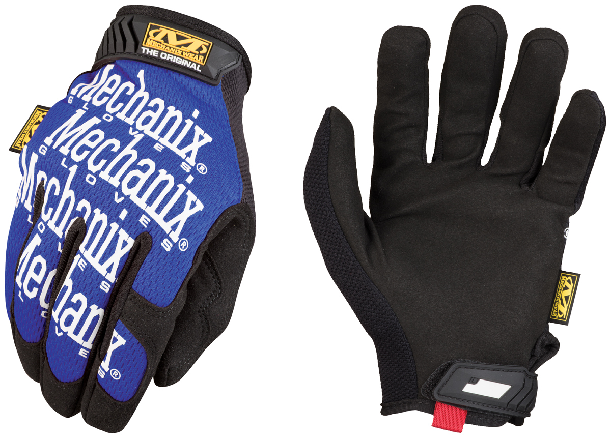 Mechanix Wear® Size 9 Black And Blue The Original® Synthetic Leather And TrekDry® Full Finger Mechanics Gloves With Hook And Loo