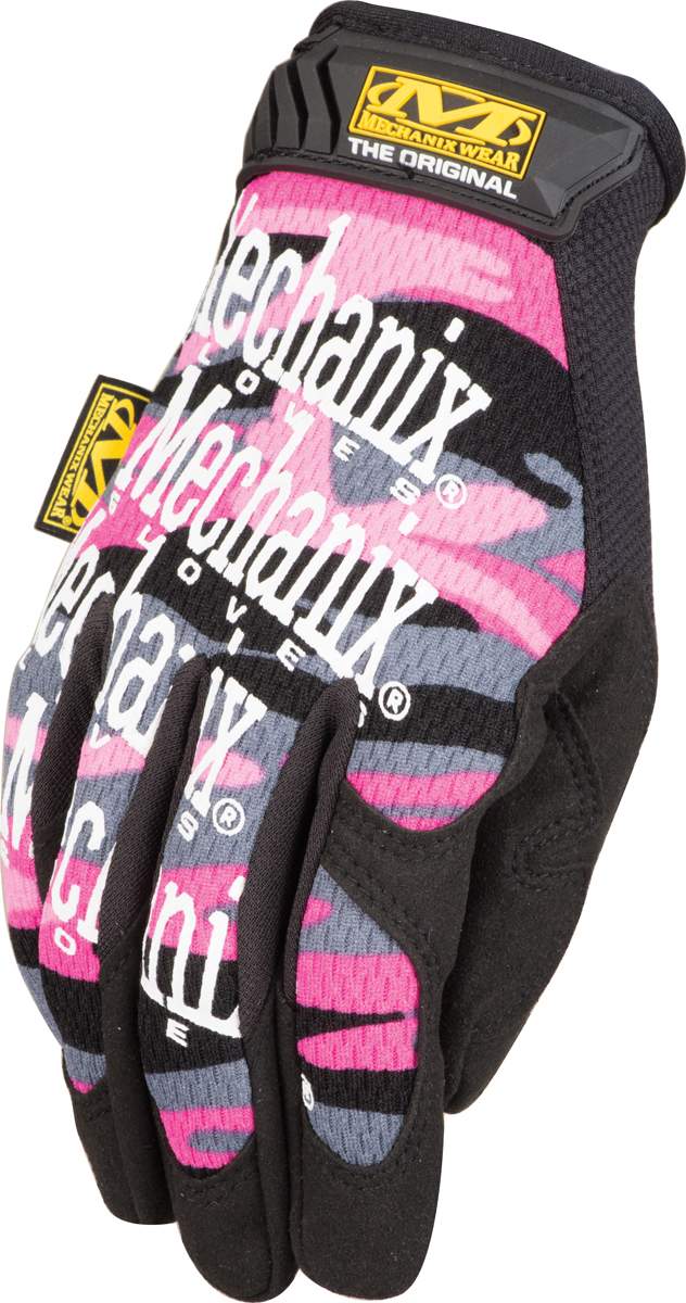 Mechanix Wear® Women's Medium Pink Camouflage The Original® Synthetic Leather And TrekDry® Full Finger Mechanics Gloves With Hoo
