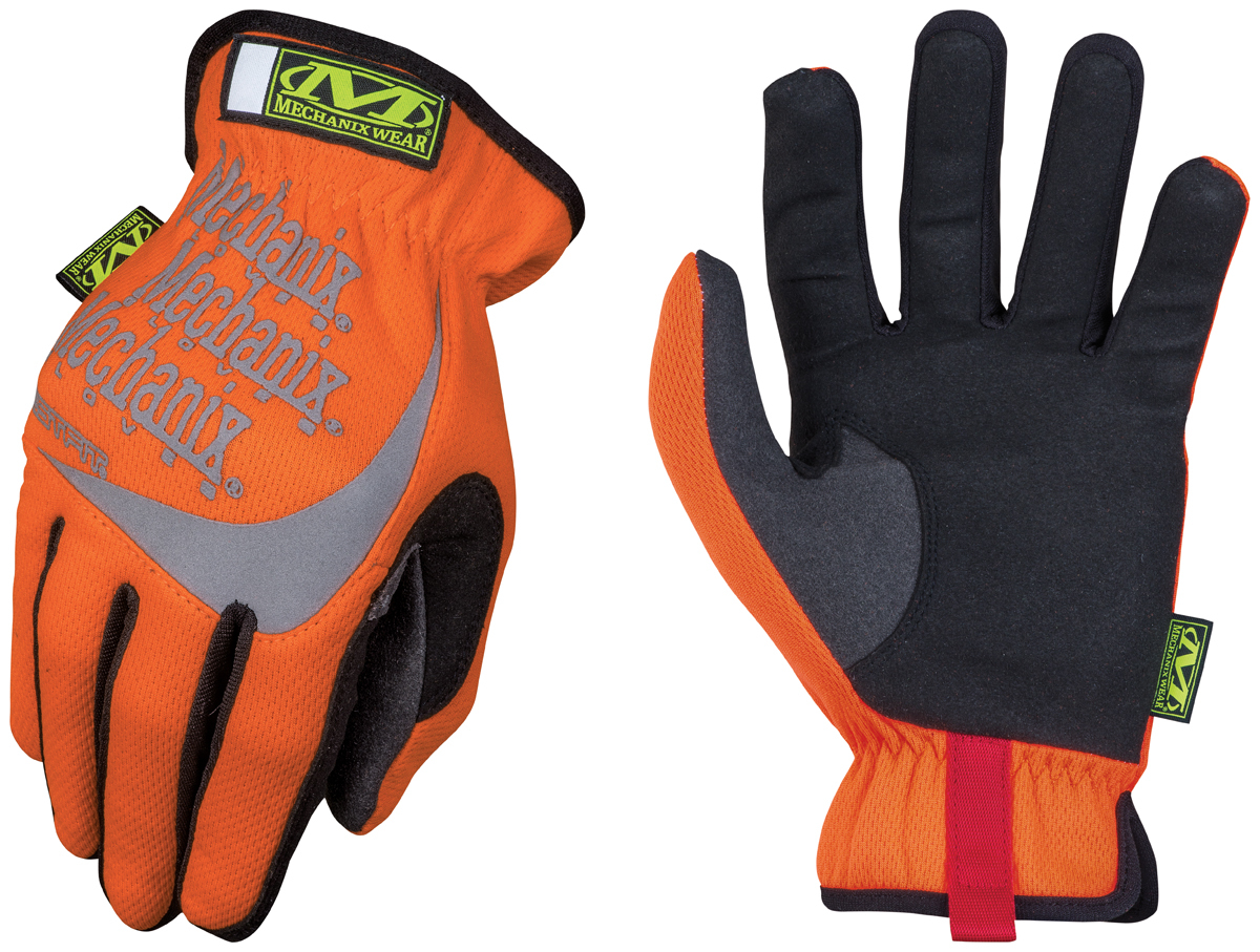 Mechanix Wear® Size 10 Hi-Viz Orange FastFit® Synthetic Leather And TrekDry® Full Finger Mechanics Gloves With Elastic Cuff