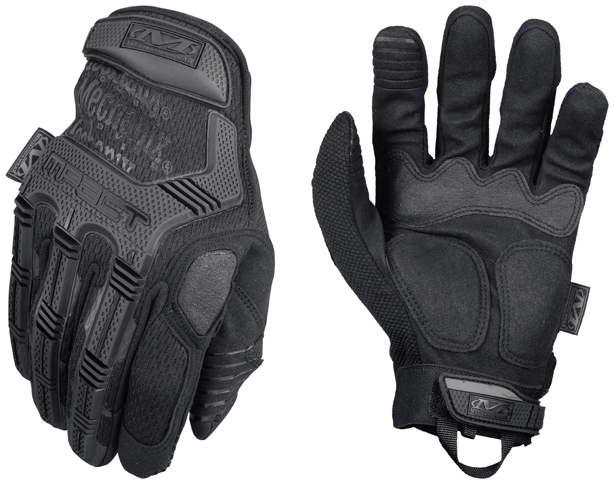 Mechanix Wear® Size 9 Black M-Pact® Synthetic Leather And TrekDry® Full Finger Anti-Vibration Gloves With Hook And Loop Cuff