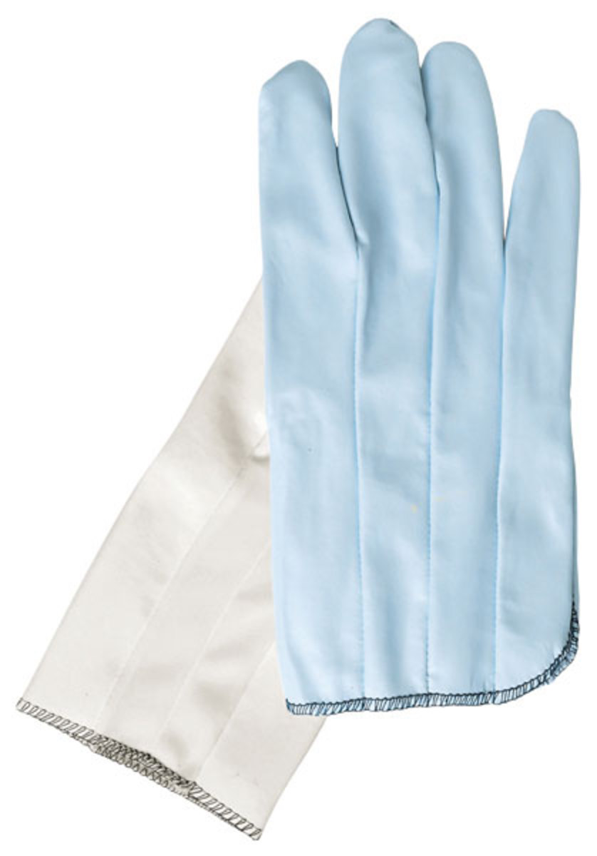 MCR Safety® Medium White Laminated Vinyl Work Gloves With White Vented Nylon Back Liner And Slip-On Cuff