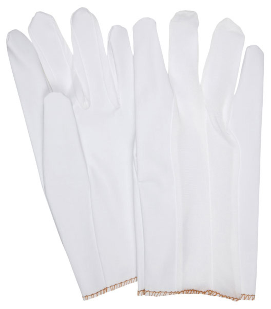 MCR Safety® Ladies Large White Laminated Vinyl Work Gloves With White Vented Nylon Back Liner And Slip-On Cuff