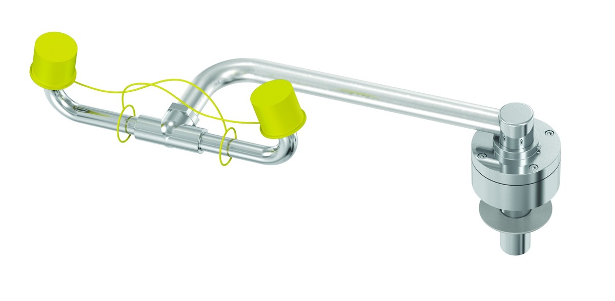 Bradley® Deck Mounted Eye Wash Fixture Bradley® Deck Mounted Eye Wash Fixture
