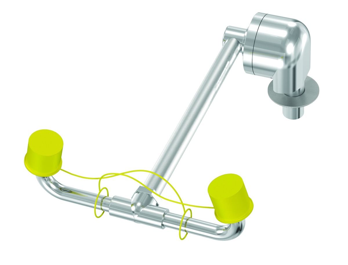 Bradley® Deck Mounted Eye Wash Fixture Bradley® Deck Mounted Eye Wash Fixture