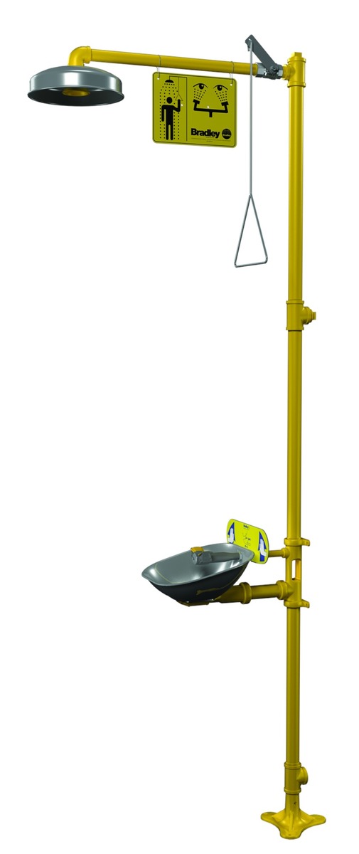 Bradley SpinTec Eye Wash Station And Shower Stainless B75S19314F for sale online at autumn supply