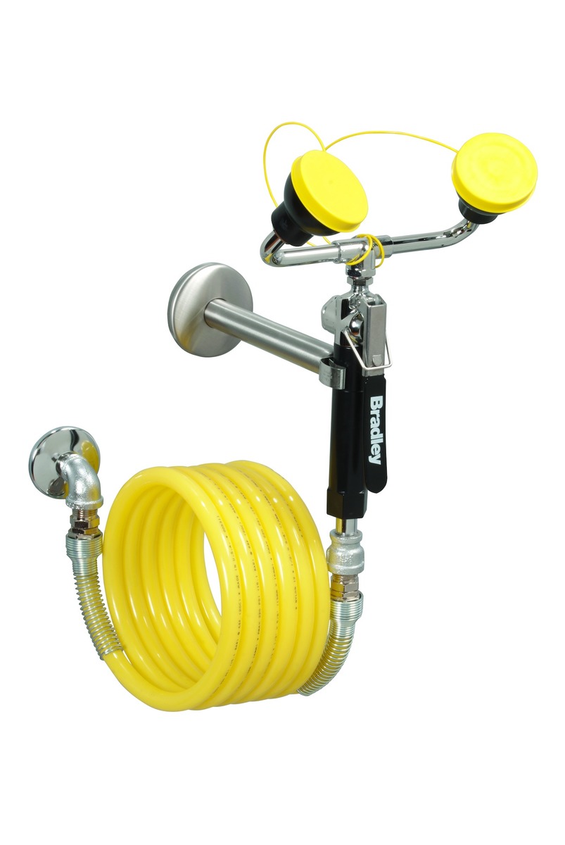 Bradley® Dual Head Wall Mounted Drench Hose