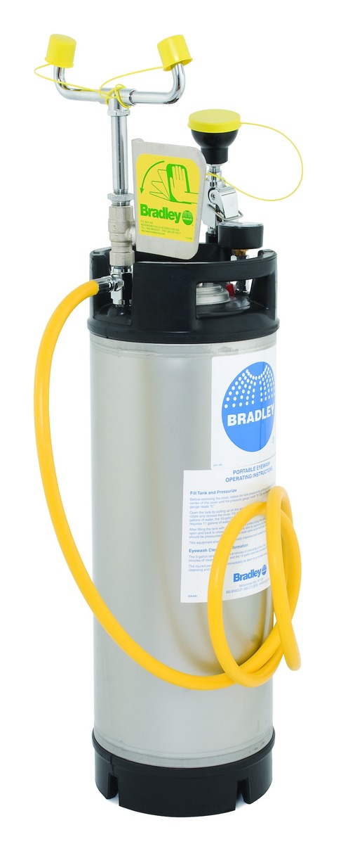 Bradley® 5 Gallon Self Contained Eye/Face Wash Station Drench Hose