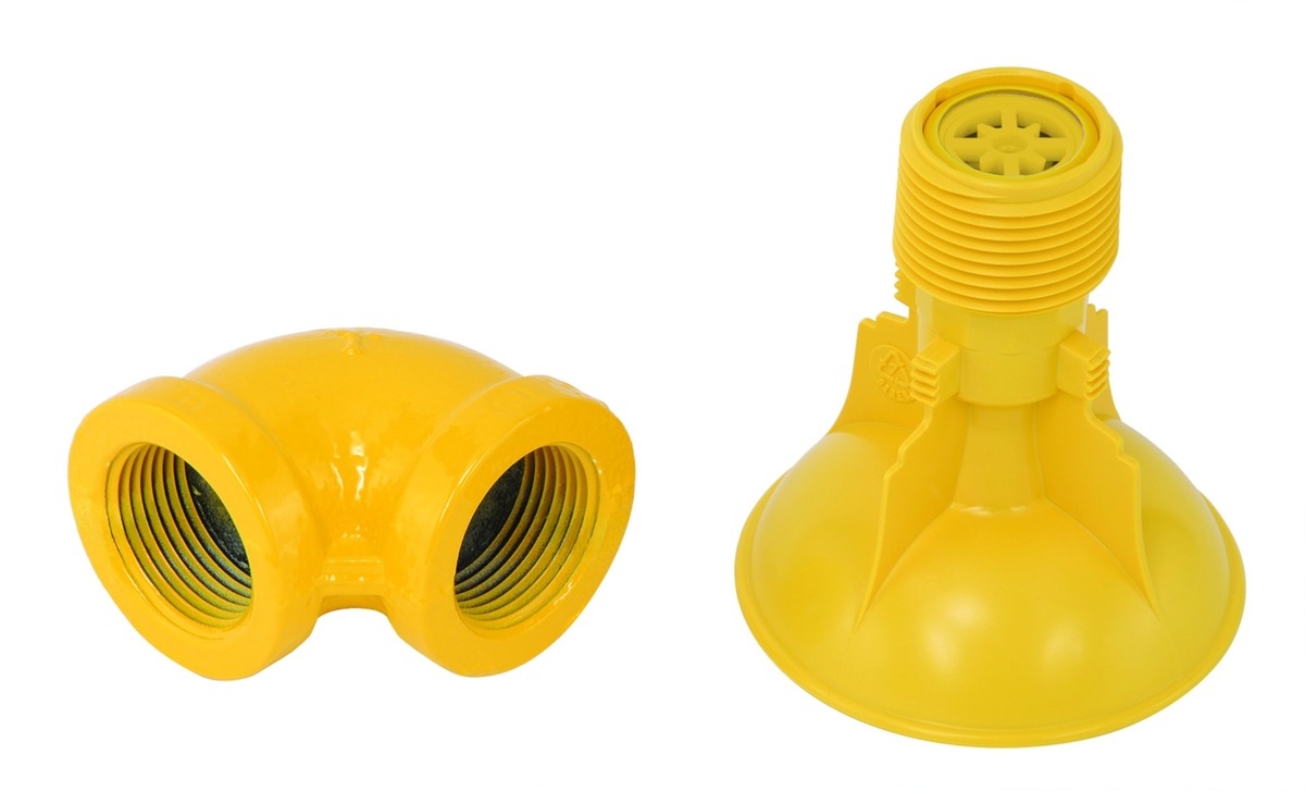 Bradley® SpinTec™ Plastic Shower Head Retrofit Kit Plastic Shower Head And 1