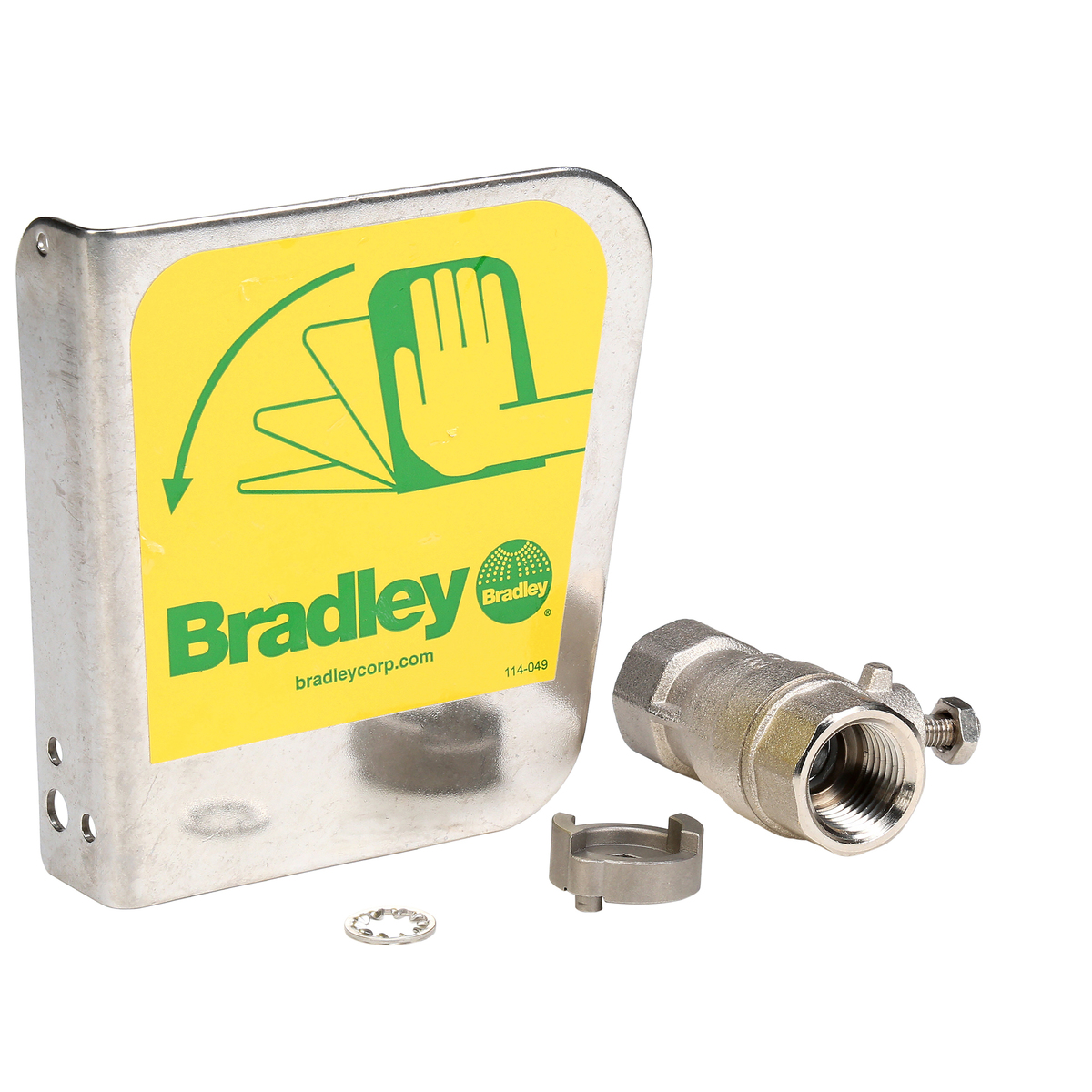 Bradley 12 Stainless Steel Ball Valve And Eye Wash Ha B75S30-070 for sale online at autumn supply