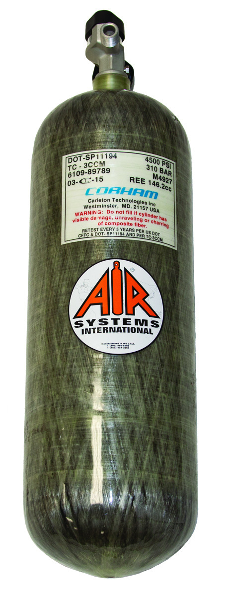Air Systems International 87 CF Carbon Fiber 4500 PSI Air Storage Cylinder