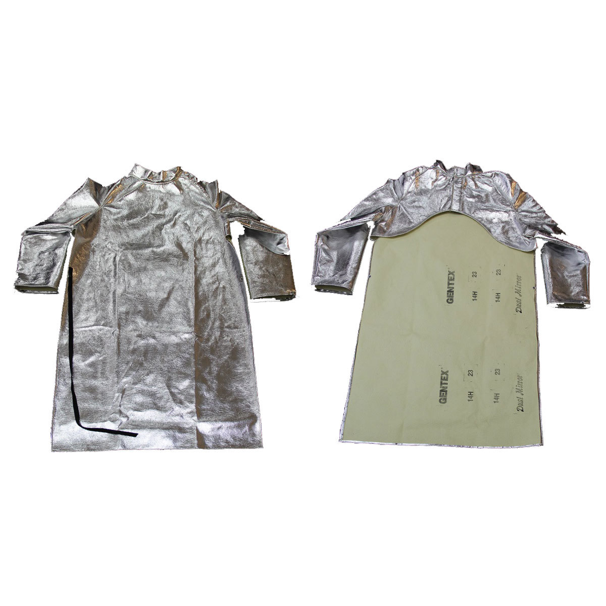 Chicago Protective Apparel Size 2X Silver Aluminized Para-Aramid Blend Heat Resistant Open Back Coat