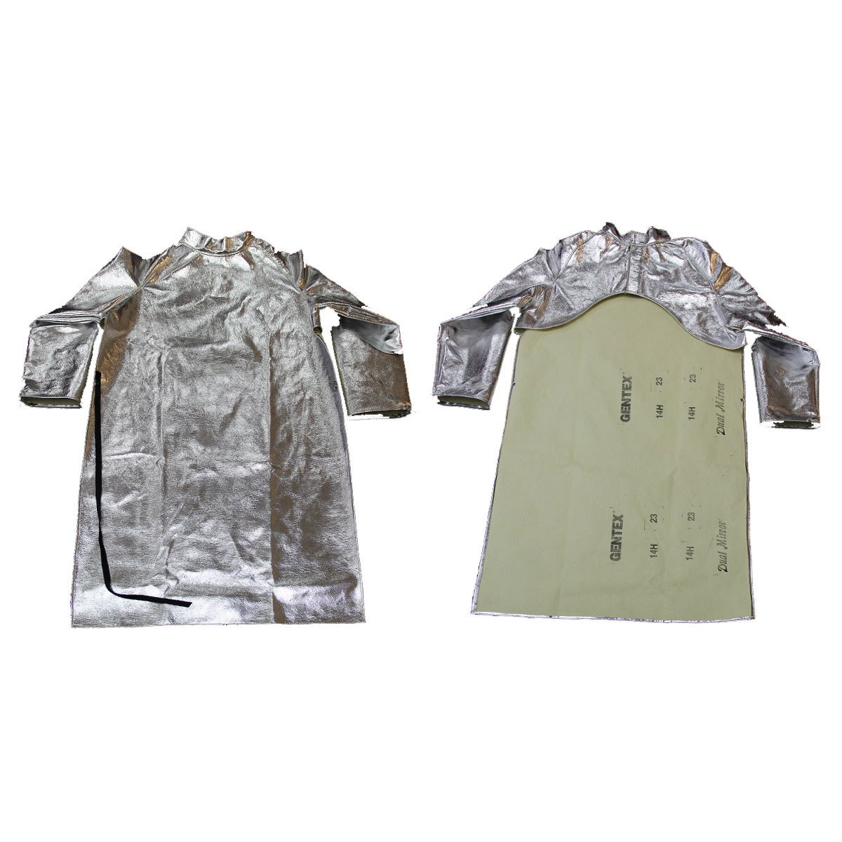 Chicago Protective Apparel X-Large Silver Aluminized Para-Aramid Blend Heat Resistant Open Back Coat Chicago Protective Apparel X-Large Silver Aluminized Para-Aramid Blend Heat Resistant Open Back Coat