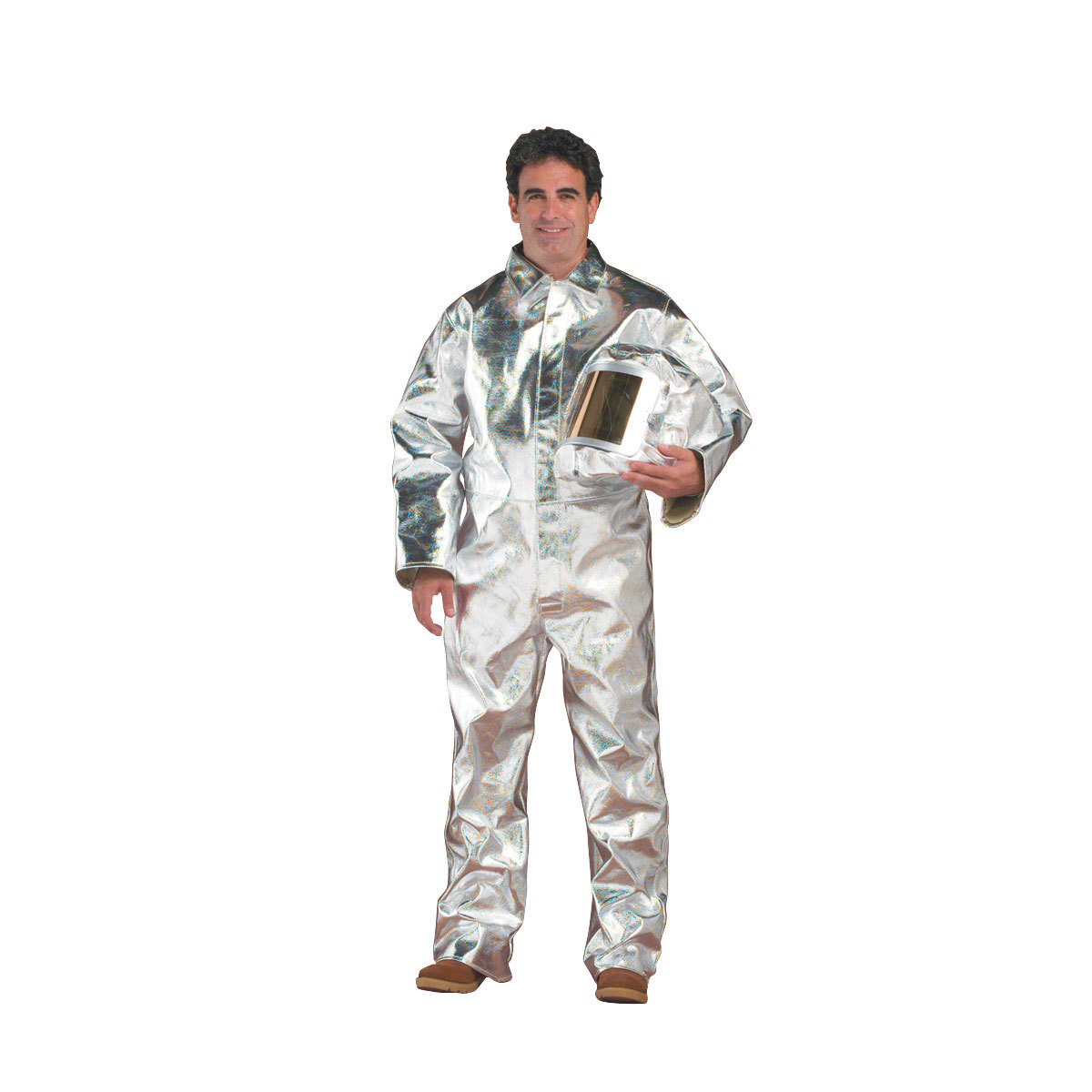 Chicago Protective Apparel X-Large Silver Aluminized Para-Aramid Blend Heat Resistant Coveralls Chicago Protective Apparel X-Large Silver Aluminized Para-Aramid Blend Heat Resistant Coveralls