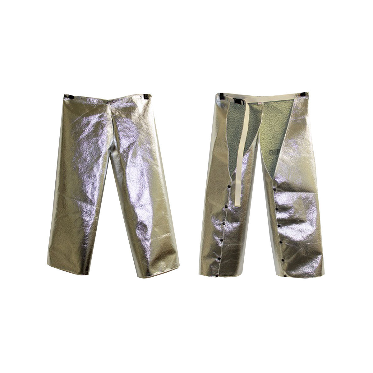 Chicago Protective Apparel Silver Aluminized Carbon Para-Aramid Blend Heat Resistant Attached Hip Leggings Chicago Protective Apparel Silver Aluminized Carbon Para-Aramid Blend Heat Resistant Attached Hip Leggings