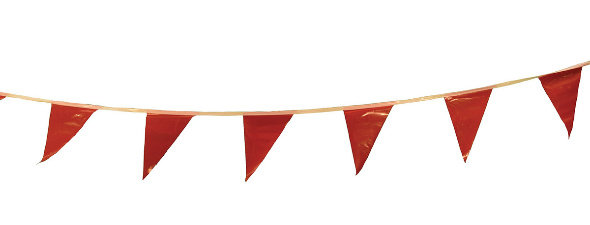 Cortina Safety Products Group 100 Red Vinyl Pennant F CTM03-400 for sale online at autumn supply