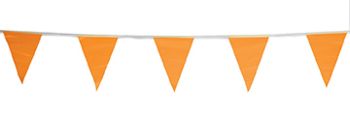 Cortina Safety Products Group 60' Orange Vinyl Pennant Flag