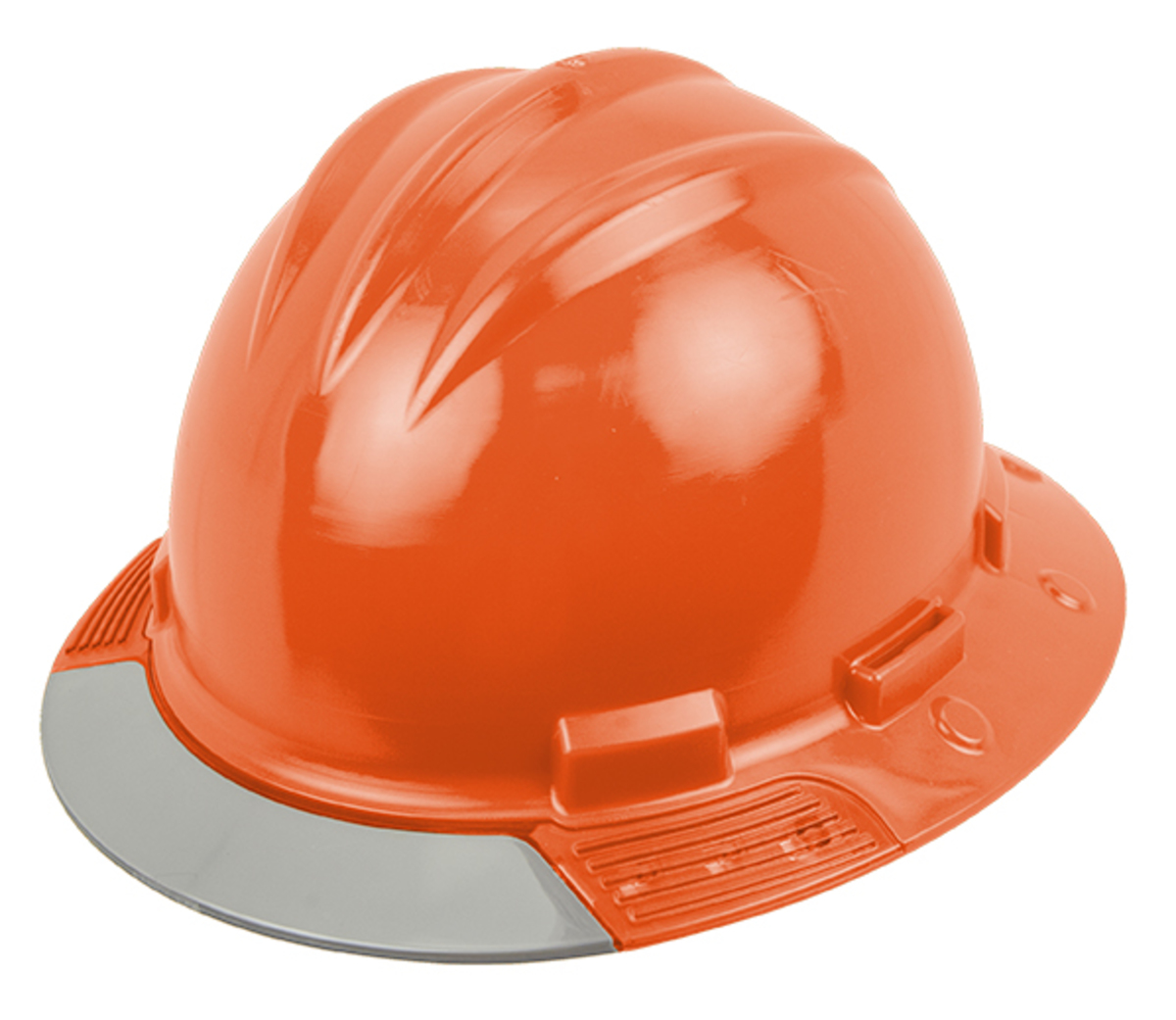 Bullard® Hi-Viz Orange AboveView ™ HDPE Full Brim Hard Hat With Ratchet/4 Point Ratchet Suspension