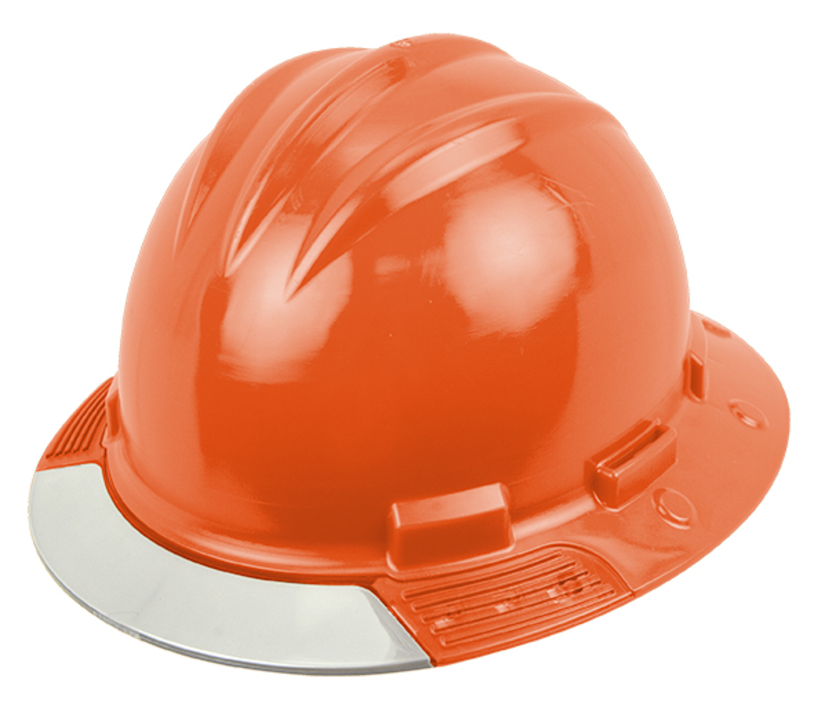 Bullard® Hi-Viz Orange AboveView ™ HDPE Full Brim Hard Hat With Ratchet/4 Point Ratchet Suspension