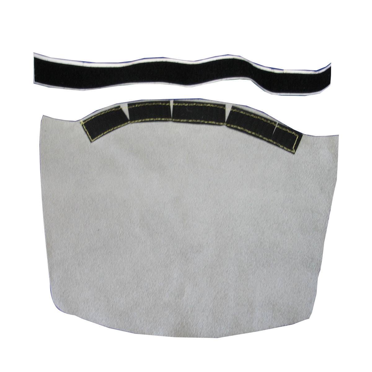 Chicago Protective Apparel 8 12 X 11 Gray Leather Hel CB2096-CL-SOV-L for sale online at autumn supply
