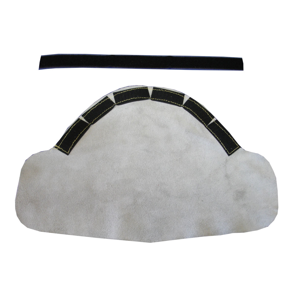 Chicago Protective Apparel 8 12 X 11 Gray Leather Hel CB2096-CL-SOV-U for sale online at autumn supply