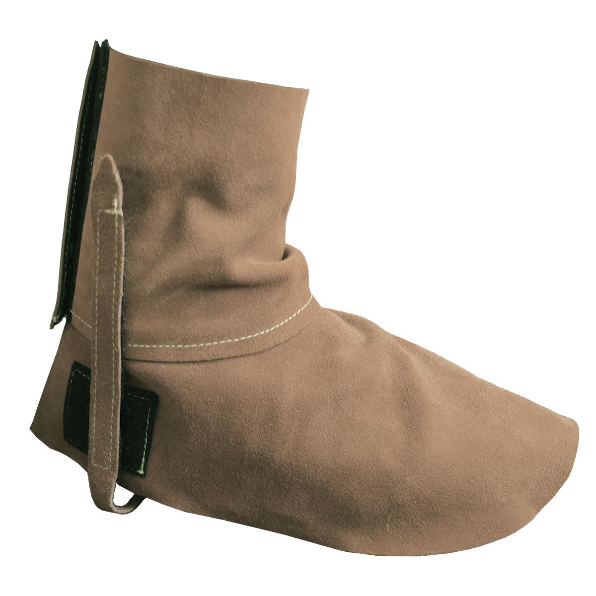 Chicago Protective Apparel 7 Gray Chrome Leather Spats CB2485CL for sale online at autumn supply
