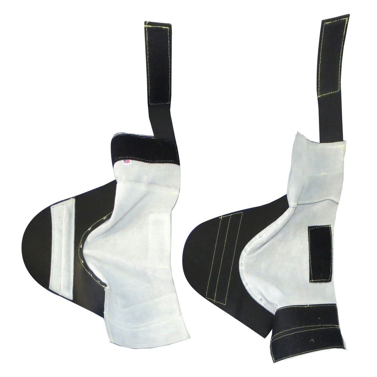 Chicago Protective Apparel Gray Chrome Leather Spats CB2485CLGRFBKE for sale online at autumn supply