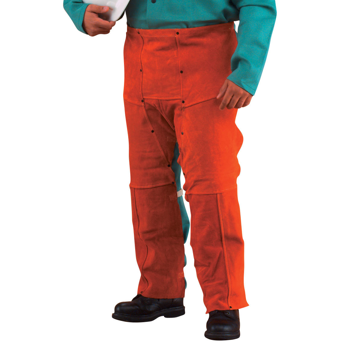 Chicago Protective Apparel Large 39 Rust Split Leathe CB2555CL for sale online at autumn supply
