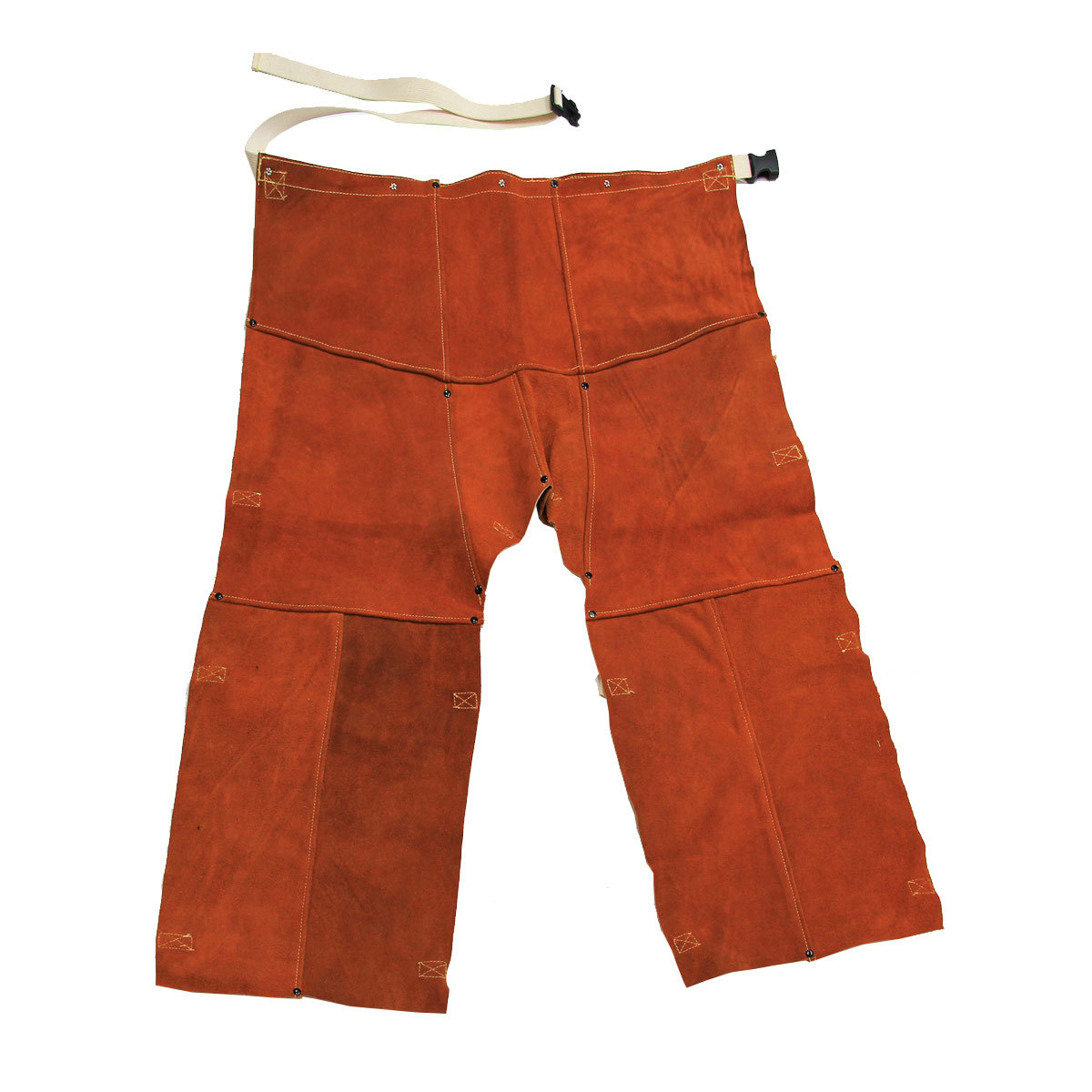 Chicago Protective Apparel 5X Rust Split Leather Chaps CB2555CL58W for sale online at autumn supply