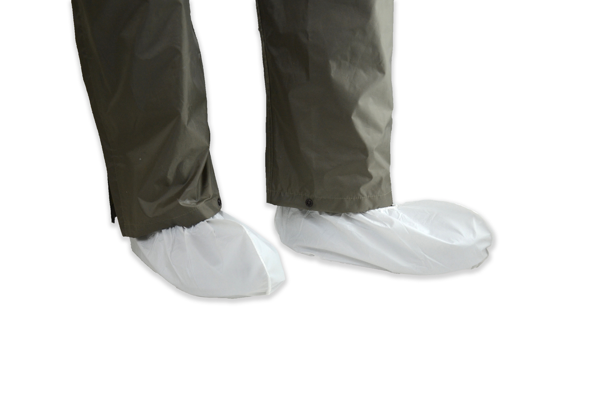 PIP® White Posi-wear® BA™ Polyethylene Polypropylene Disposable Shoe Cover (Availability restrictions apply.)