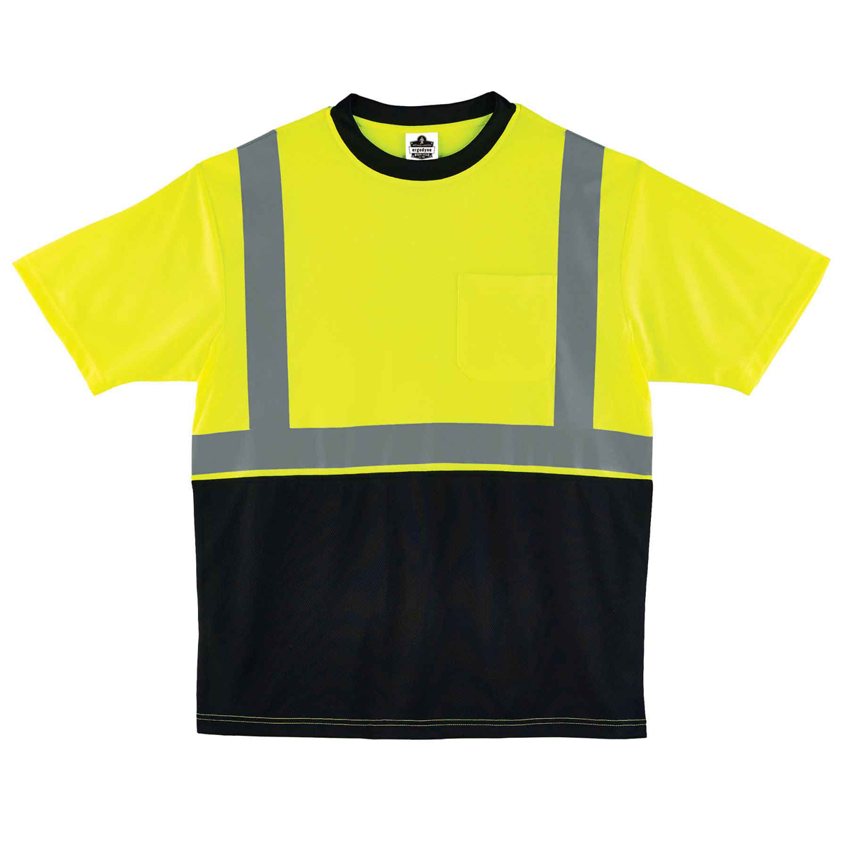 Ergodyne 3X Lime And Black GloWear 8289BK Birdseye Kn E5722507 for sale online at autumn supply