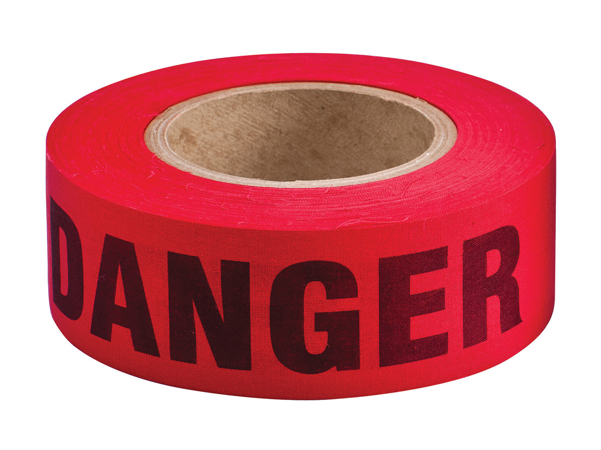 Brady 2 X 135 BlackRed Cotton Barricade Tape DANGER BRD91086 for sale online at autumn supply