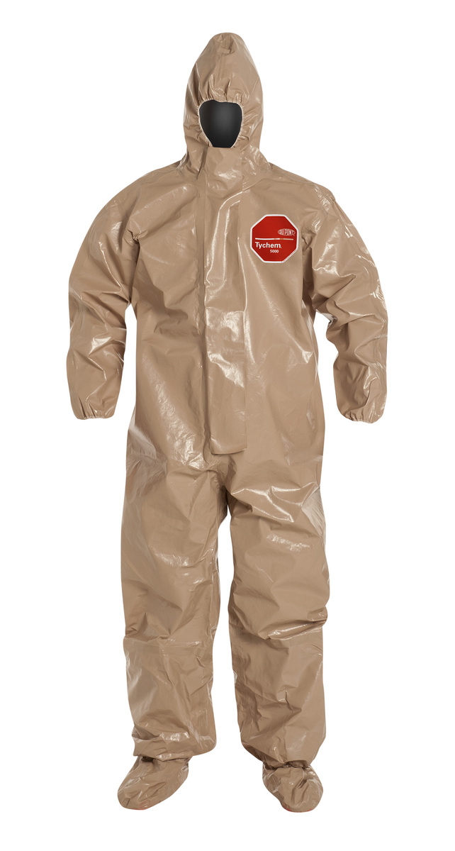 DuPont™ Size 5X Tan Tychem® 5000 18 mil Polypropylene Bib Pants/Overalls (Availability restrictions apply.) DuPont™ Size 5X Tan Tychem® 5000 18 mil Polypropylene Bib Pants/Overalls (Availability restrictions apply.)